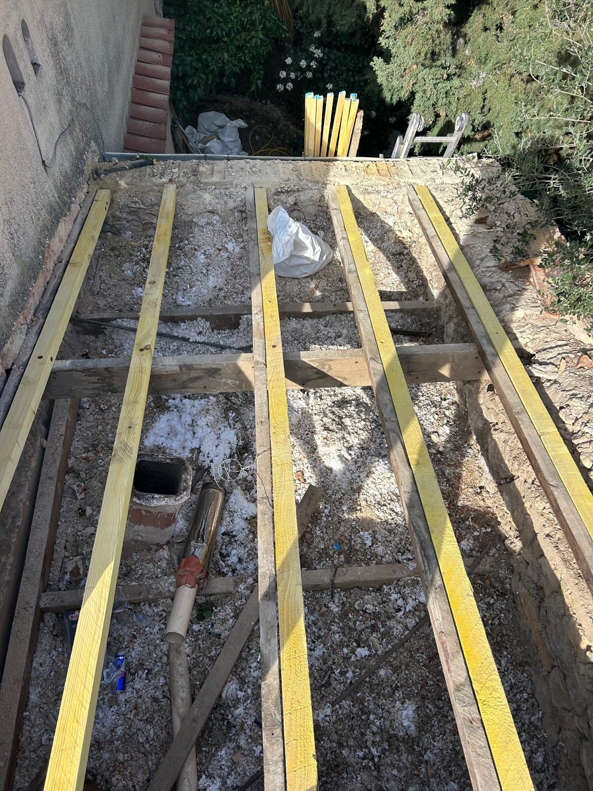 Support préparé avant étanchéité de terrasse